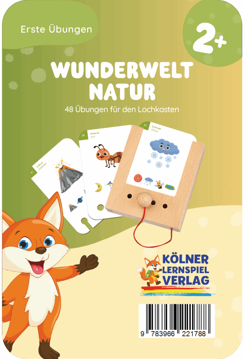 Kölner Lernspieverlag - Spiel Lochkasten (Erste Übungen - Wunderwelt Natur)