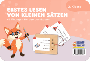 Kölner Lernspieverlag - Spiel Lochkasten (Erstes Lesen von kleinen Sätzen)
