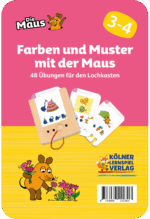 Kölner Lernspieverlag - Spiel Lochkasten (Farben und Muster mit der Maus 3-4)