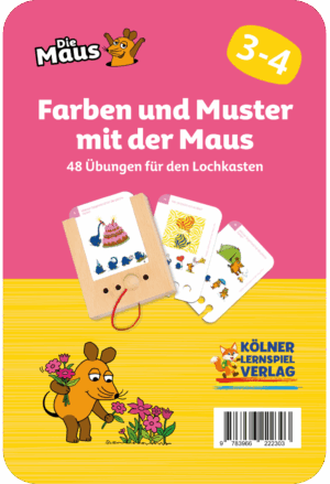 Kölner Lernspieverlag - Spiel Lochkasten (Farben und Muster mit der Maus 3-4)