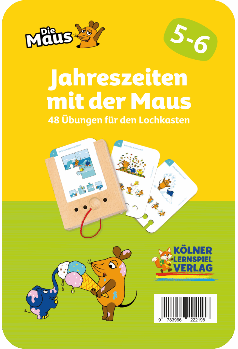 Kölner Lernspieverlag - Spiel Lochkasten (Jahreszeiten mit der Maus 5- 6)