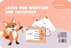 Kölner Lernspieverlag - Spiel Lochkasten (Lesen von Wörtern und Zuordnen)