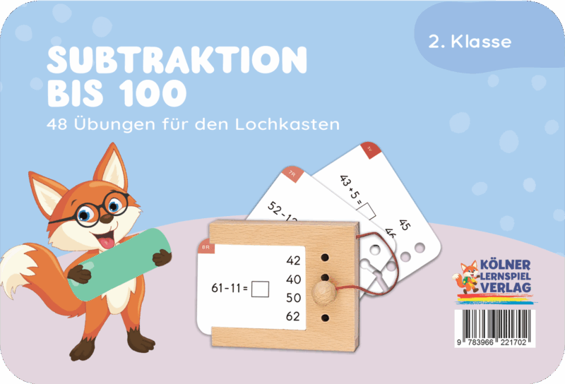 Kölner Lernspieverlag - Spiel Lochkasten (Subtraktion bis 100)