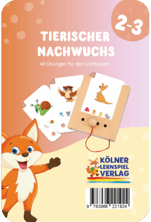 Kölner Lernspieverlag - Spiel Lochkasten (Tierischer Nachwuchs)