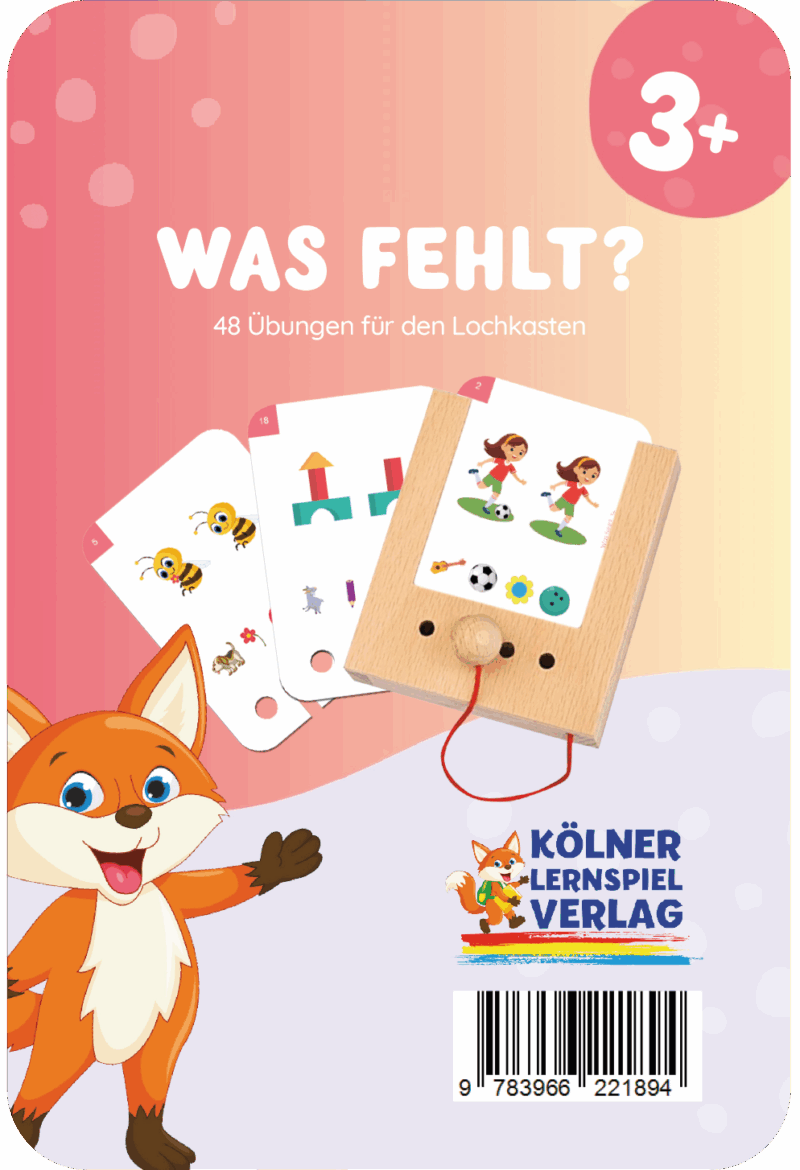 Kölner Lernspieverlag - Spiel Lochkasten (Was fehlt 3+)