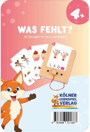 Kölner Lernspieverlag - Spiel Lochkasten (Was fehlt 4+)