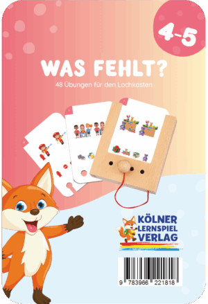 Kölner Lernspieverlag - Spiel Lochkasten (Was fehlt 4-5)