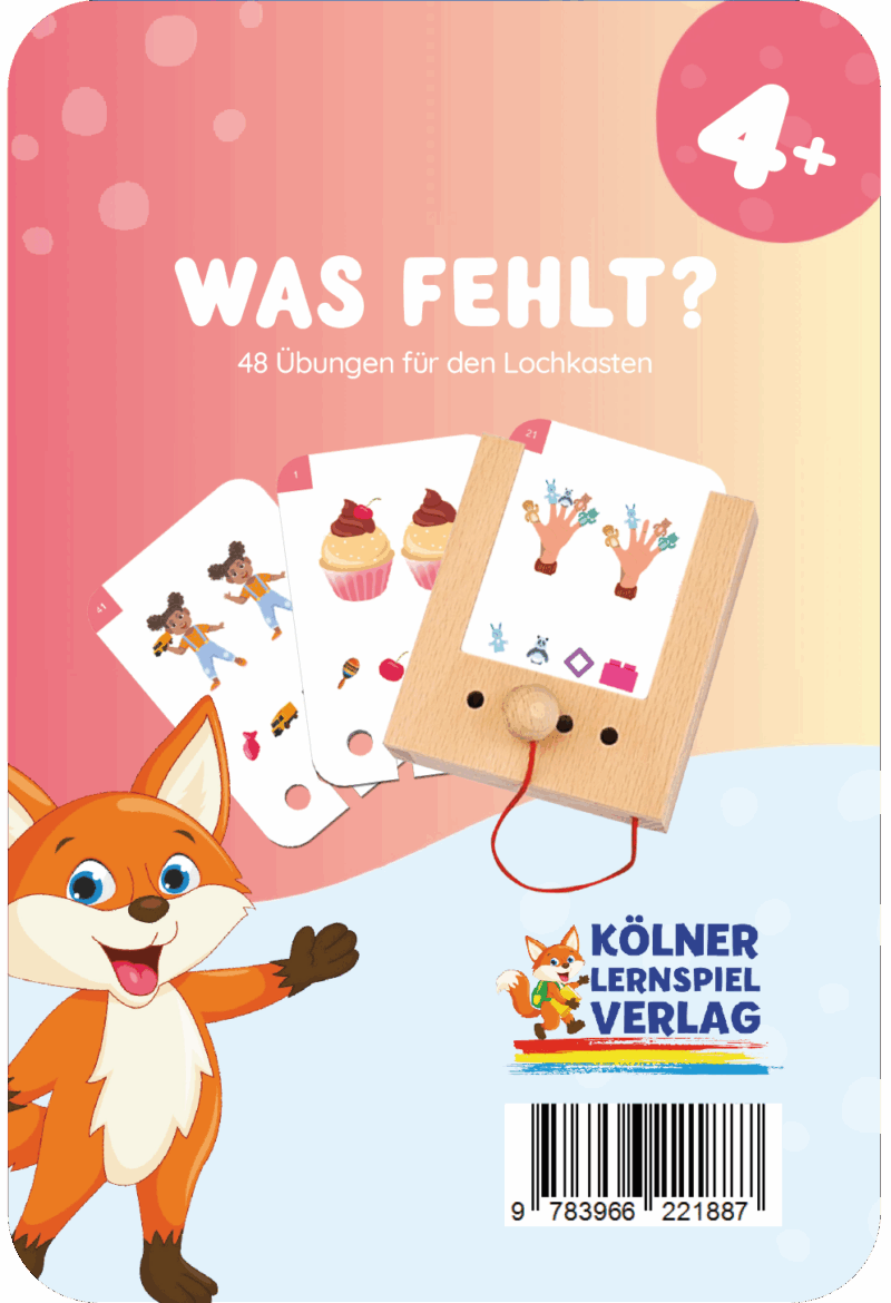 Kölner Lernspieverlag - Spiel Lochkasten (Was fehlt 4+)
