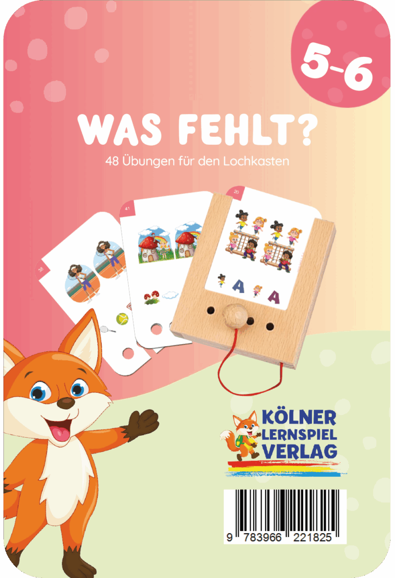 Kölner Lernspieverlag - Spiel Lochkasten (Was fehlt 5-6)