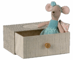 Maileg - Tanzmaus im Tagesbett blau - Kleine Schwester