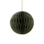 vonrike - ANHÄNGER WEIHNACHTSKUGEL (olivegrün)