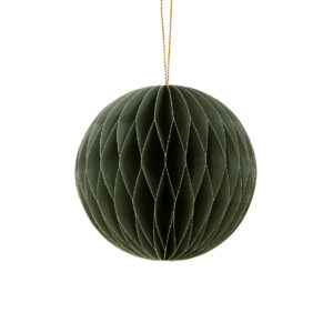 vonrike - ANHÄNGER WEIHNACHTSKUGEL (olivegrün)