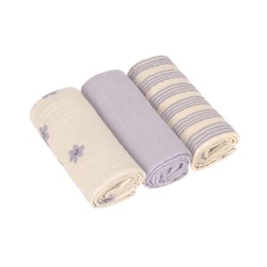 Lässig - Swaddle & Burp Blanket M 3 pcs Tiny Ream pastel