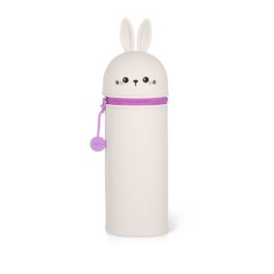 Legami - 2-in-1-Federmäppchen aus Silikon Bunny „Don’t Worry Be Hoppy“