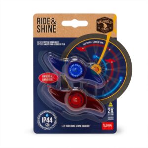 Legami - Set mit 2 LED-Leuchten für Fahrradspeichen - Space - Ride & Shine
