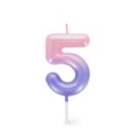 Legami - Tortenkerze Pink - 5 - Happy Birthday Candle