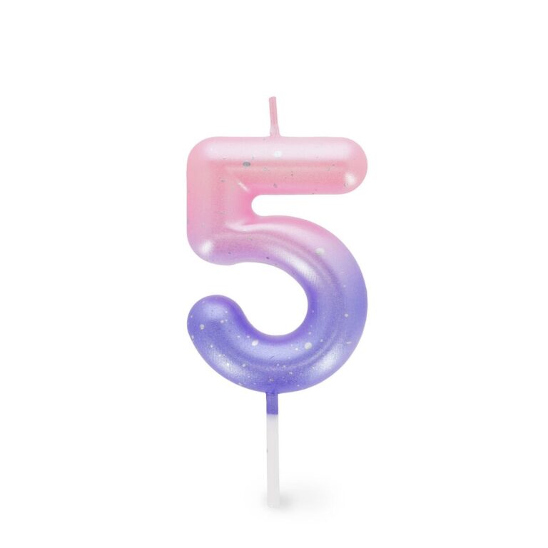 Legami - Tortenkerze Pink - 5 - Happy Birthday Candle