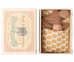 Maileg - Schläfrige Babymaus in Matchbox - Rose