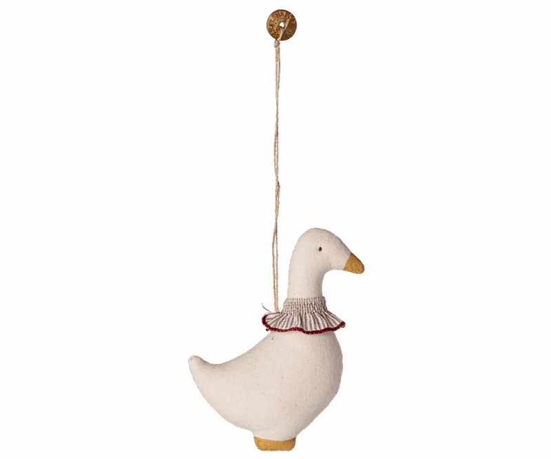 Maileg - Stoffornament Gans - Roter Schal