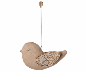 Anhänger Stoffornament Vogel - Äste Blau