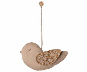 Maileg - Stoffornament Vogel - Winterherz Sand