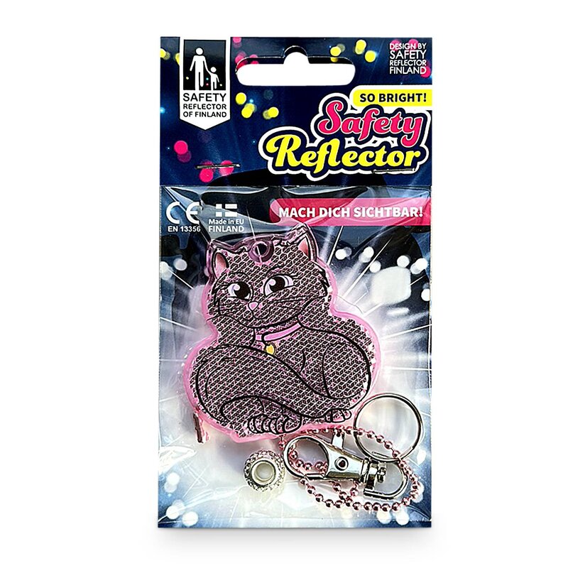 Safety Reflector - Reflektoren "Cute" (Katze rosa) Safety Reflector - Reflektoren "Cute" (Katze rosa)