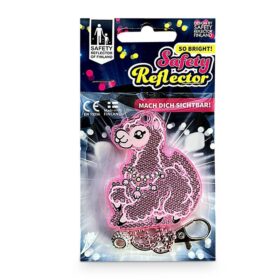Safety Reflector - Reflektoren "Cute" (Llama rosa)