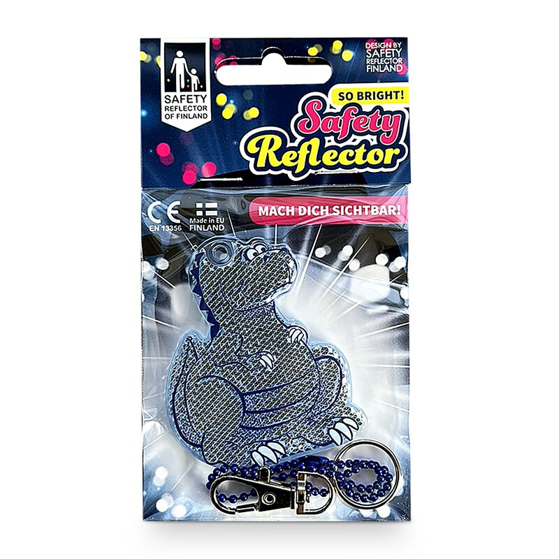 Safety Reflector - Reflektoren "Dinos" (blau) Safety Reflector - Reflektoren "Dinos" (blau)