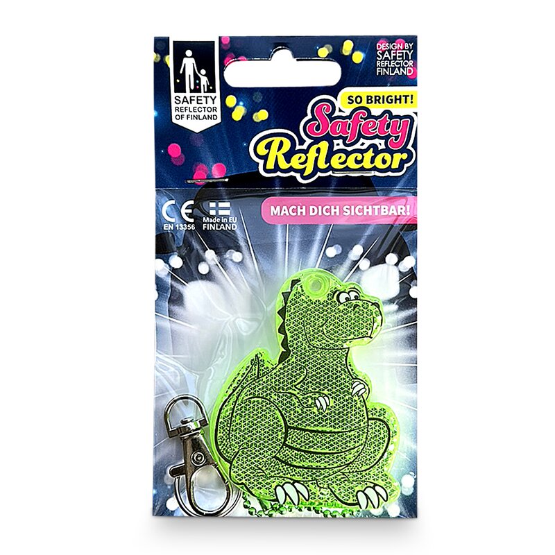 Safety Reflector - Reflektoren "Dinos" (grün) Safety Reflector - Reflektoren "Dinos" (grün)