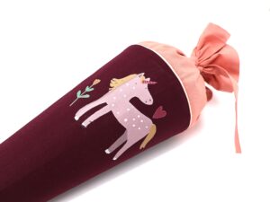 Schultüte "Einhorn mit Blume"