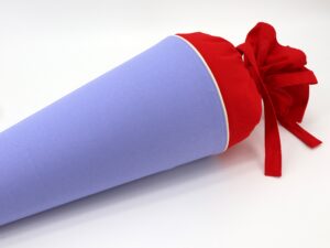 Schultüte "Flieder/Rot"