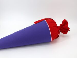 Schultüte "Flieder/Rot"