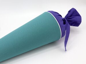 Schultüte "Türkis/Flieder"