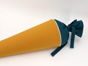 Schultüte "Gelb/Petrol"