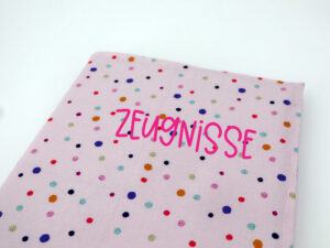 Personalisierte Zeugnismappe "Pünktchen"
