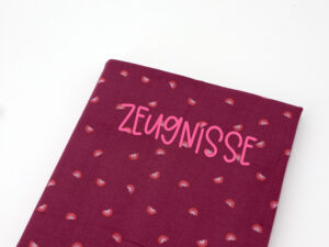 Personalisierte Zeugnismappe "Regenbogen"