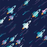 Art Gallery Fabrics - Rocket Science - Rocket Ride