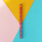 Ava&Yves - Bleistift Stripes koralle-lila