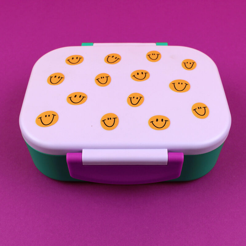 Ava&Yves - Brotdose/Lunchbox - Smile flieder/grün/violett