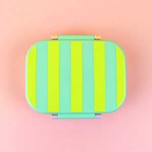 Ava&Yves - Brotdose/Lunchbox Streifen mint/gelb/apricot