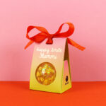 Ava&Yves - Flummiball mit Konfetti (orange)