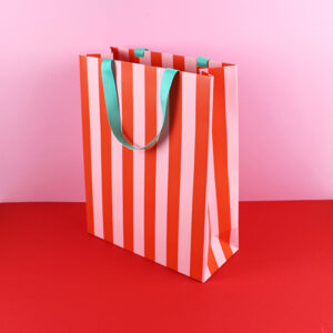 Ava&Yves - Geschenktasche Größe L - rosa/rot/mint