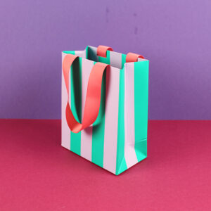 Ava&Yves - Geschenktasche Größe S - flieder/mint/koralle