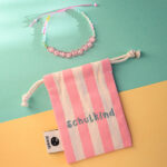 Ava&Yves - Perlenarmband Schulkind in rosa
