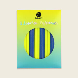 Ava&Yves - Speichenreflektoren neongelb/blau