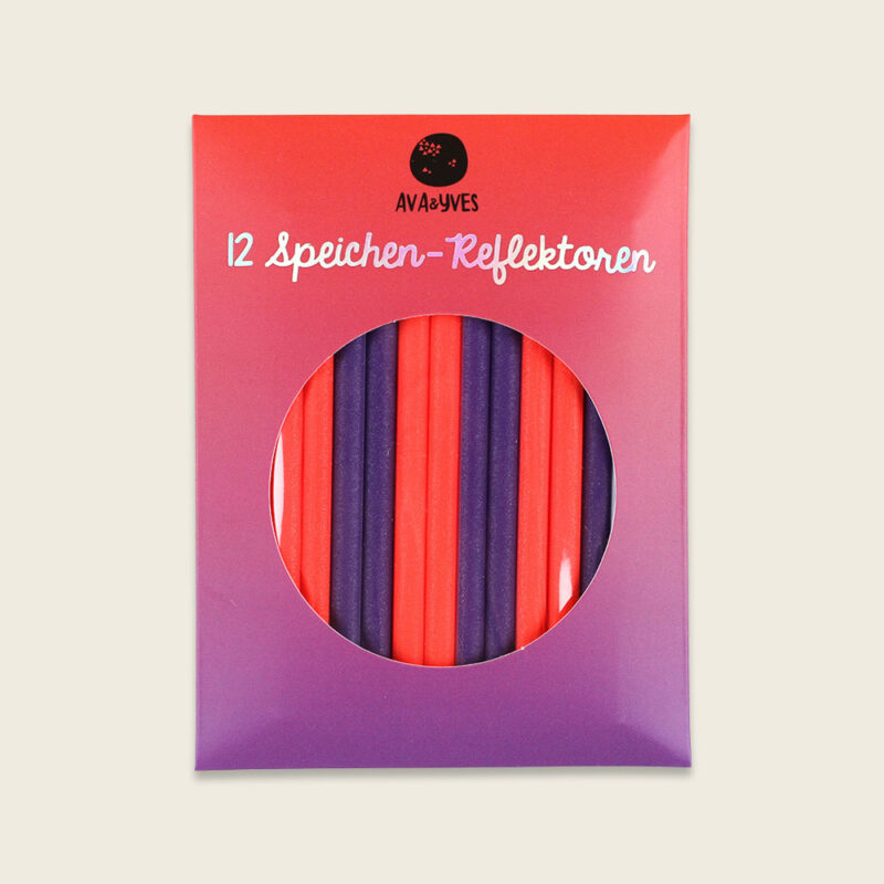 Ava&Yves - Speichenreflektoren neonpink/violett Ava&Yves - Speichenreflektoren neonpink/violett