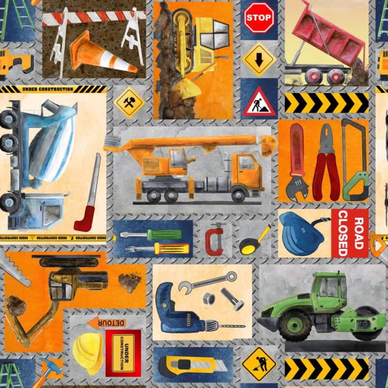 Blank Quilting Copoeration - Let's get building - Multi Blank Quilting Copoeration - Let's get building - Multi