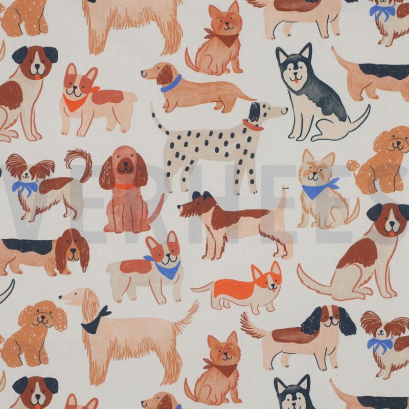 verhees textiles - Dogs off white verhees textiles - Dogs off white