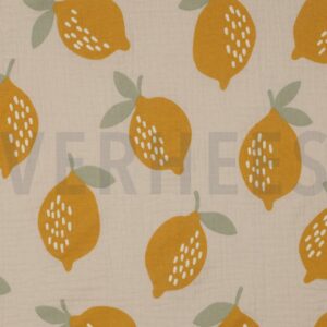 verhees textiles - Double Gauze Lemons