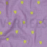 verhees textiles - Double Gauze Neon Herzen flieder